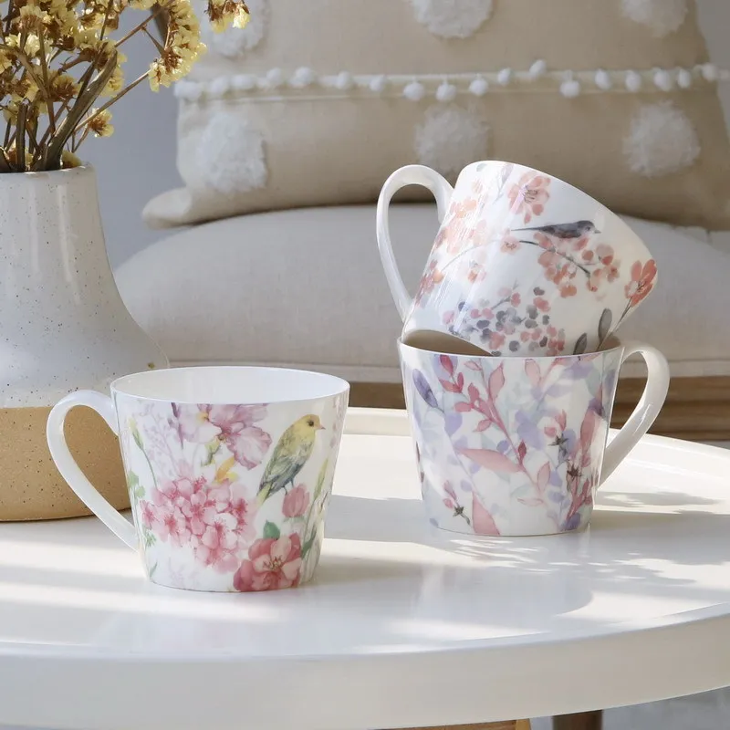 Mug Coffee Cup Small Fresh Pastoral Flower Ceramic Tea Cup Afternoon Tea Breakfast Milk Cup Large Capacity Kitchen Drinkware
Mug Coffee Cup Small Fresh Pastoral Flower Ceramic Tea Cup Afternoon Tea Breakfast Milk Cup Large Capacity Kitchen Drinkware