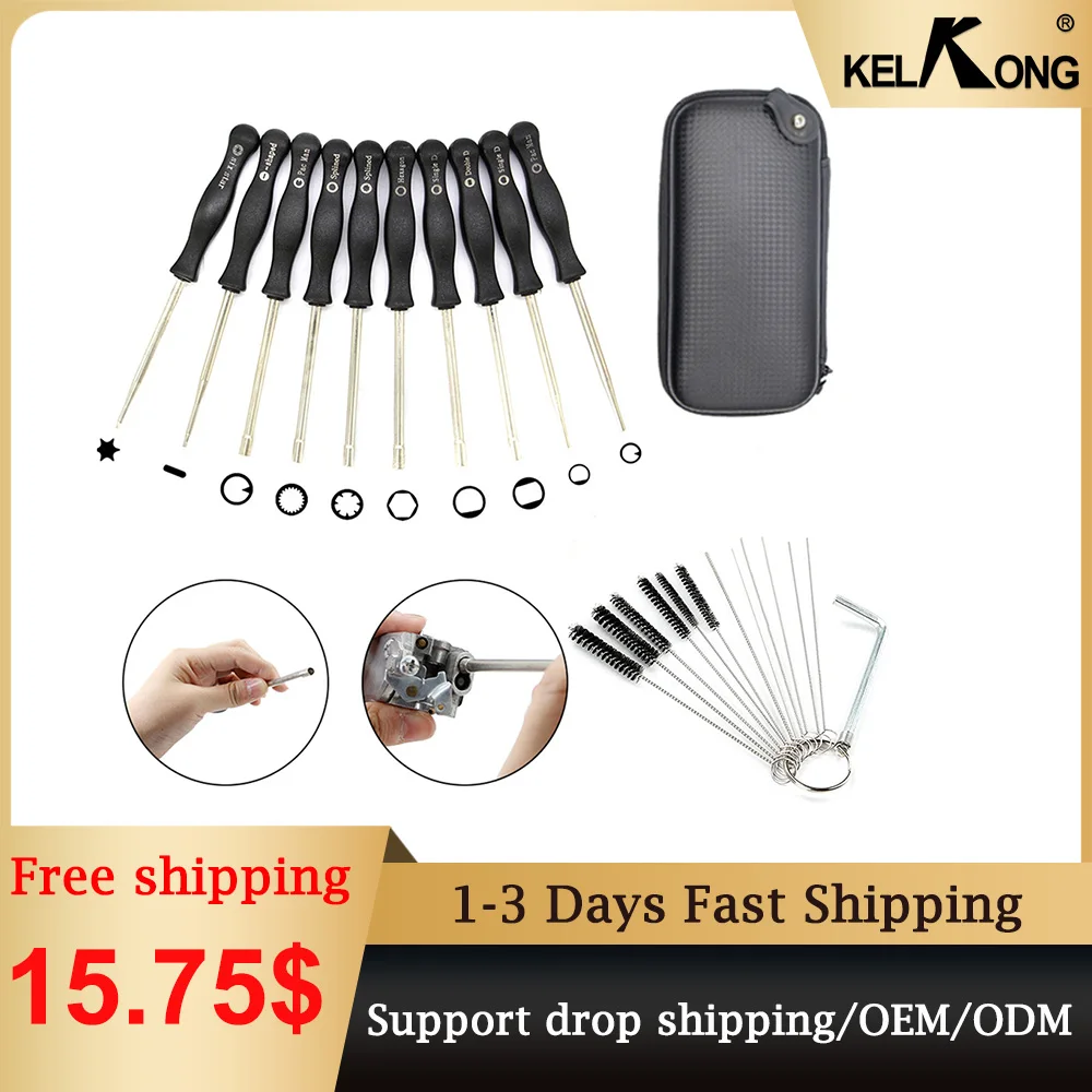 KELKONG 10 инструмент для настройки карбюратора + чехол для переноски + уборка Bursh для европейского 2-цикличного маленького двигателя Echo STIHL птикан Husqvar
KELKONG 10 инструмент для настройки карбюратора + чехол для переноски + уборка Bursh для европейского 2-цикличного маленького двигателя Echo STIHL птикан Husqvar