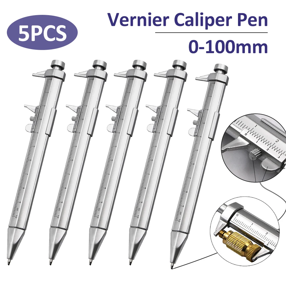 5pcs Caliper Pen 0-100mm Vernier Caliper Roller Ball-Point 1mm Plastic Student Stationery Gift Vernier Caliper Measuring Tools
5pcs Caliper Pen 0-100mm Vernier Caliper Roller Ball-Point 1mm Plastic Student Stationery Gift Vernier Caliper Measuring Tools