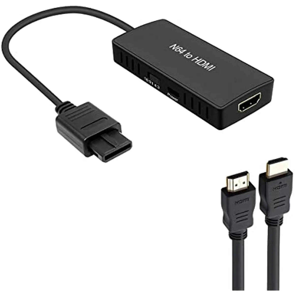 Y.D.F N64 to HDMI Converter Adapter Support 16:9/ 4:3 Conversion, HDMI Link Cable for N64 /SNES /NGC/ SFC(Plug and Play)
Y.D.F N64 to HDMI Converter Adapter Support 16:9/ 4:3 Conversion, HDMI Link Cable for N64 /SNES /NGC/ SFC(Plug and Play)