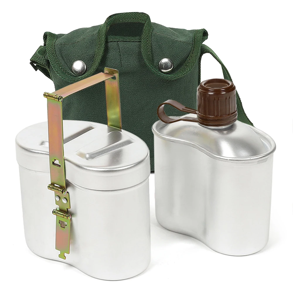 1.2L Camping Cup Portable Aluminum Canteen Cup and Cover Outdoor Camping Cookware Mess Kit for Hiking Backpacking Picnic
1.2L Camping Cup Portable Aluminum Canteen Cup and Cover Outdoor Camping Cookware Mess Kit for Hiking Backpacking Picnic