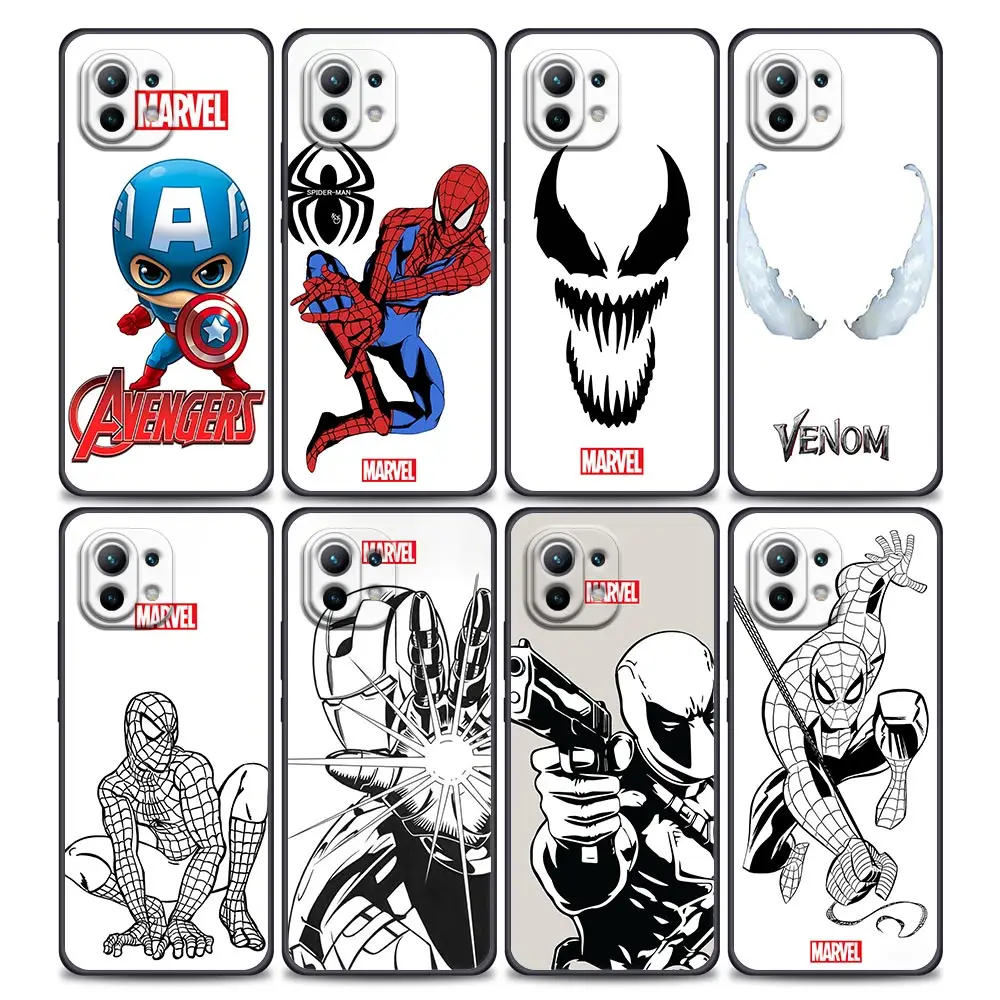 Marvel Phone Case for Xiaomi Mi 11 Lite 5G NE 11i 11X 11T 12 Pro Poco F3 X3 GT X4 NFC Pro Silicone Cover Ironman Captain America
Marvel Phone Case for Xiaomi Mi 11 Lite 5G NE 11i 11X 11T 12 Pro Poco F3 X3 GT X4 NFC Pro Silicone Cover Ironman Captain America