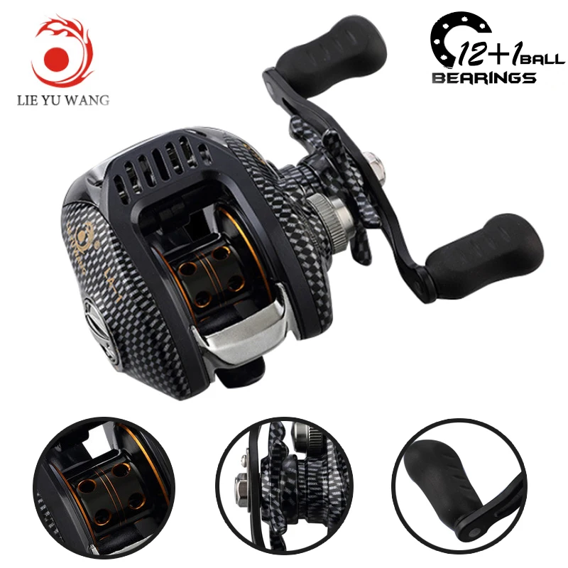 Lieyuwang Baitcasting Reel 6.3:1 13BB Feeder Carp low profile reel Fishing Reel Bait Casting Fishing Reels Carretilha de pesca
Lieyuwang Baitcasting Reel 6.3:1 13BB Feeder Carp low profile reel Fishing Reel Bait Casting Fishing Reels Carretilha de pesca