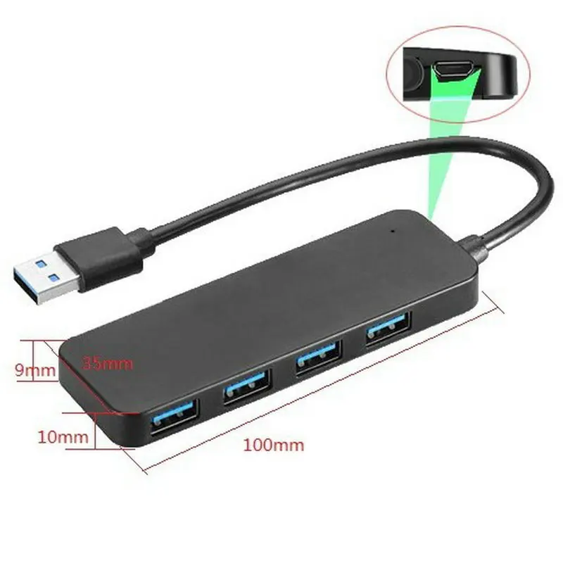 NEW USB 3.0 HUB 4 Ports External Splitter with Micro USB Port Charging for IMac Laptop Computer Accessories HUB USB Adapter
NEW USB 3.0 HUB 4 Ports External Splitter with Micro USB Port Charging for IMac Laptop Computer Accessories HUB USB Adapter