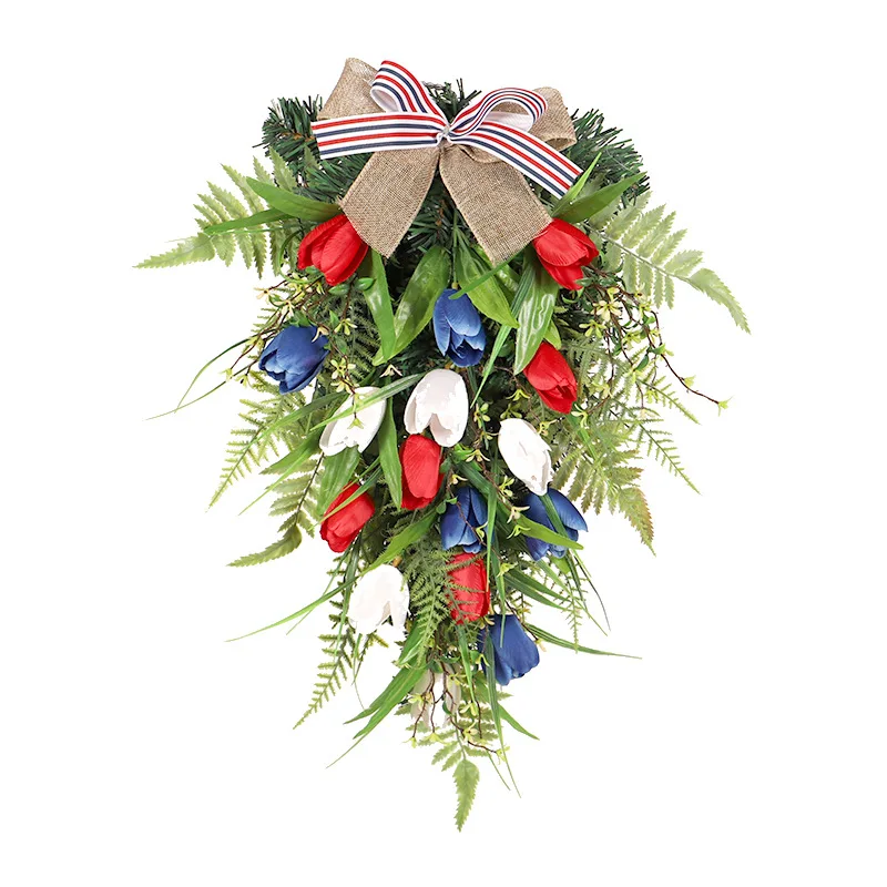 tulips green plant door hanging Garland Artificial Flowers independence day decoration With Green Leaves For Home Decor
tulips green plant door hanging Garland Artificial Flowers independence day decoration With Green Leaves For Home Decor