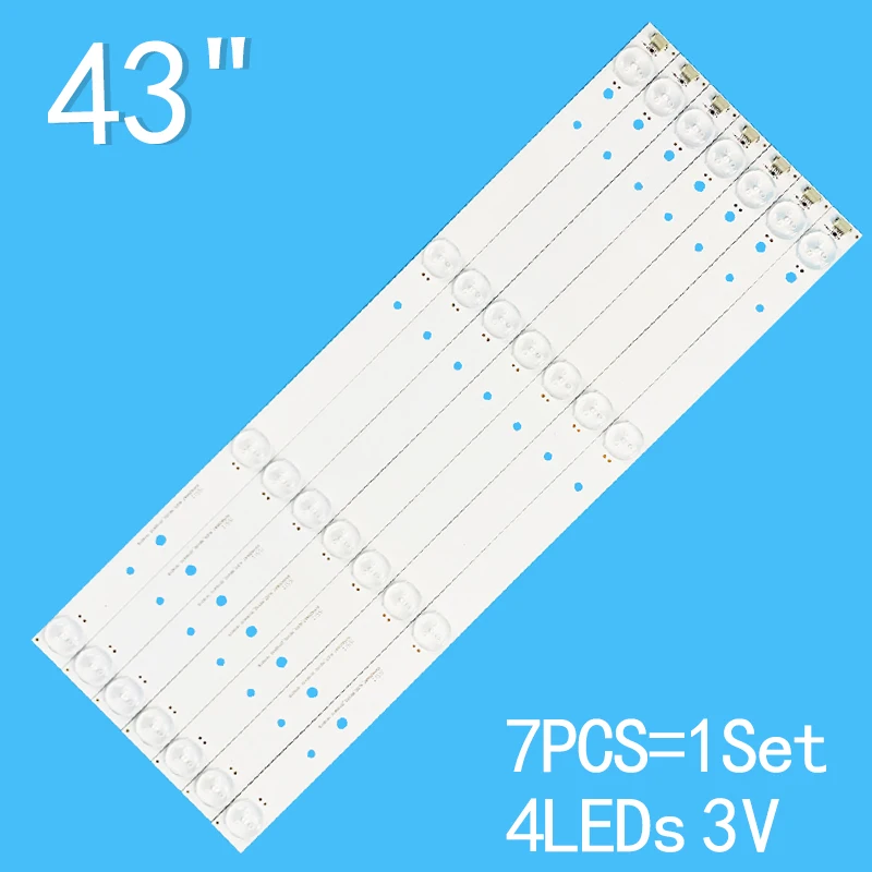 New 7PCS/lot For Hisense 43" LCD TV LED43K2000 LED43K20DJ LED43K2G LED43K5100U LED43K300U LED43H150Y LED43E291N LED43J168
New 7PCS/lot For Hisense 43" LCD TV LED43K2000 LED43K20DJ LED43K2G LED43K5100U LED43K300U LED43H150Y LED43E291N LED43J168