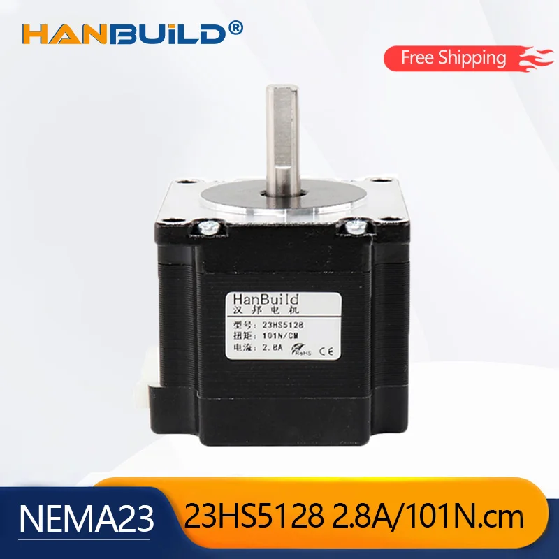 1PCS 23HS5128 Nema 23 Stepper Motor 57 Motor 101N.cm 2.8A 51mm For 3D Printer Monitor Equipment
1PCS 23HS5128 Nema 23 Stepper Motor 57 Motor 101N.cm 2.8A 51mm For 3D Printer Monitor Equipment