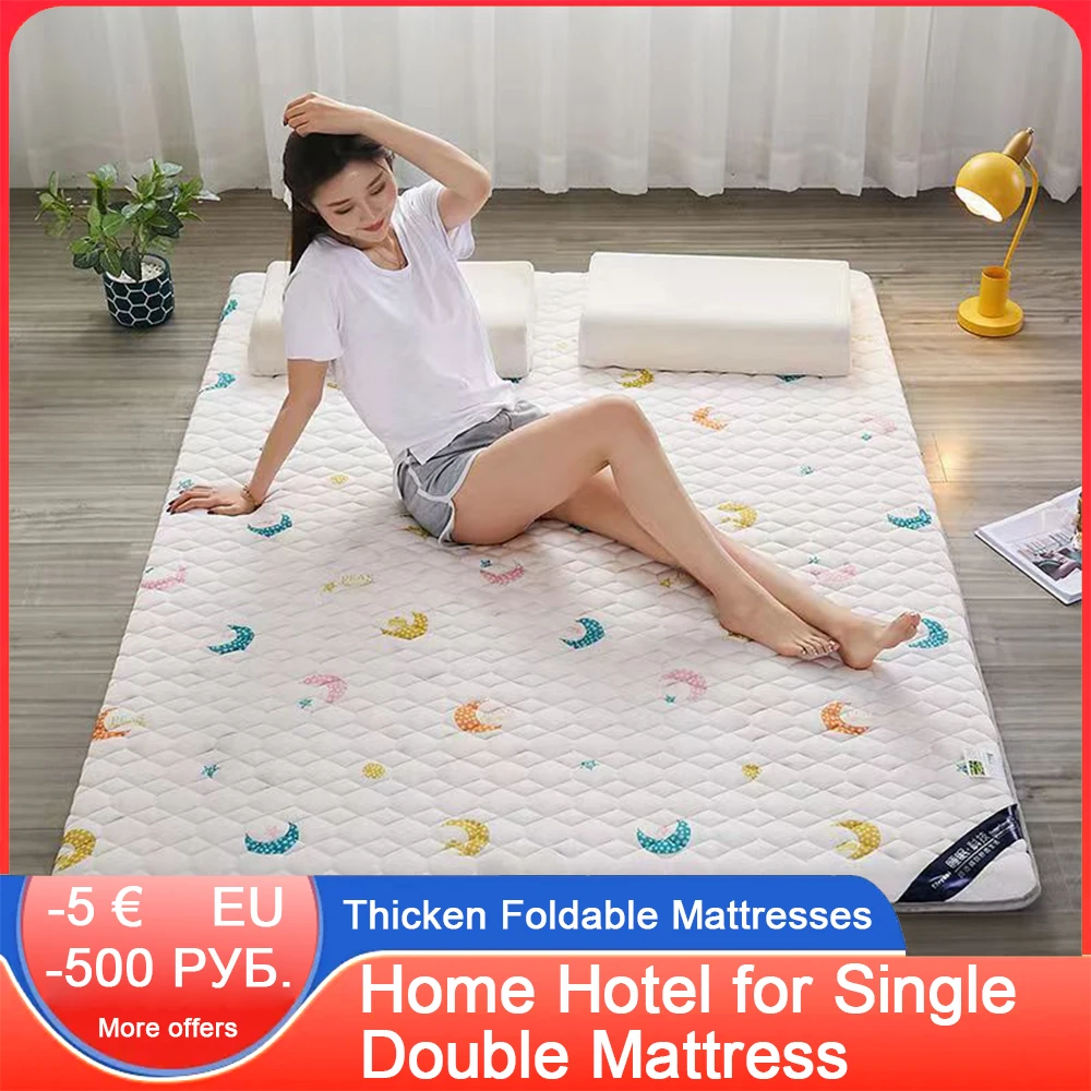 White Cushion Thicken Foldable Cartoon Elastic Pink Bed Mat Fold Tatami Soft Mattresses Home Hotel For Single Double Mattress
White Cushion Thicken Foldable Cartoon Elastic Pink Bed Mat Fold Tatami Soft Mattresses Home Hotel For Single Double Mattress