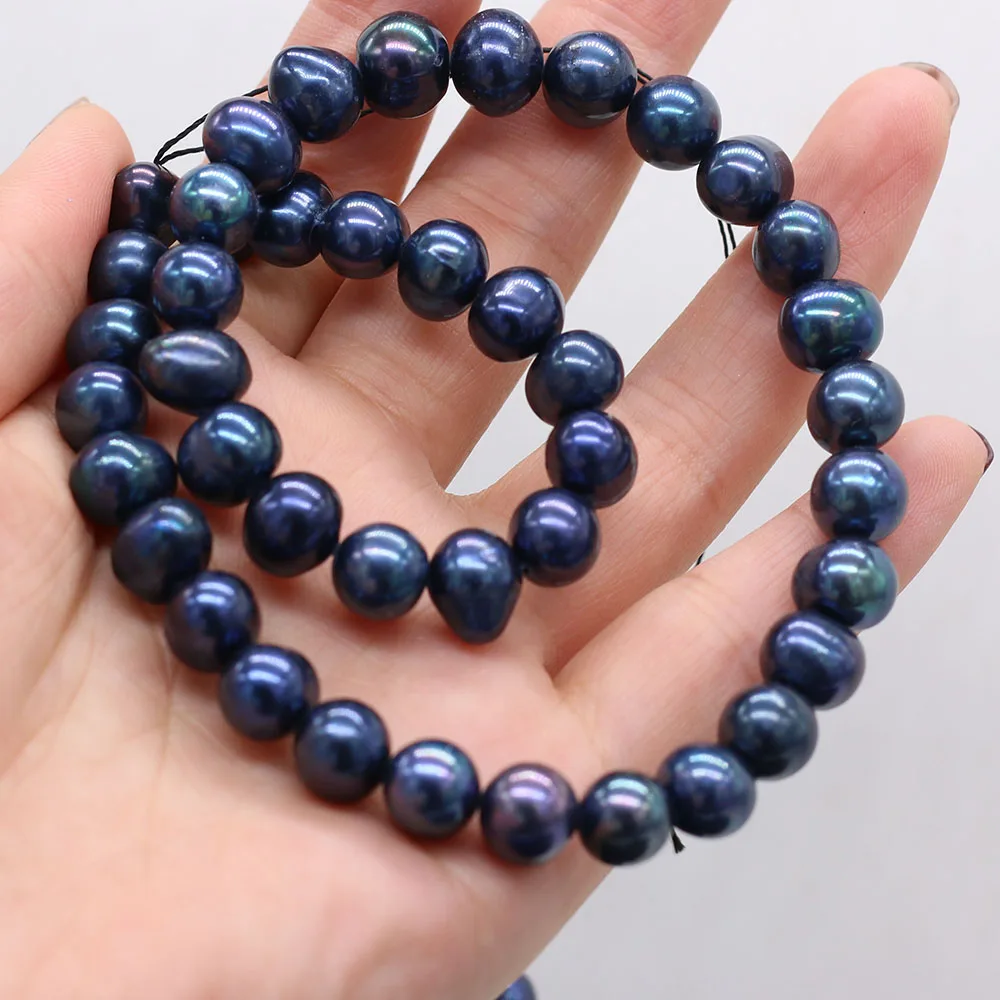 10-11mm Real Natural Freshwater Pearl Beads Round Black Pearl Loose Beads For Jewelry Making DIY Necklace Earrings Bracelet 15"
10-11mm Real Natural Freshwater Pearl Beads Round Black Pearl Loose Beads For Jewelry Making DIY Necklace Earrings Bracelet 15"