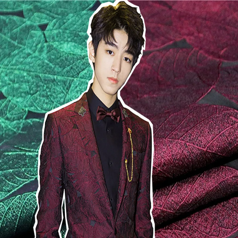 Elegant European and American Leaves Three-dimensional Embossed Yarn-dyed Jacquard Dress Suit Coat Fashion Fabric Brocade Fabric
Elegant European and American Leaves Three-dimensional Embossed Yarn-dyed Jacquard Dress Suit Coat Fashion Fabric Brocade Fabric