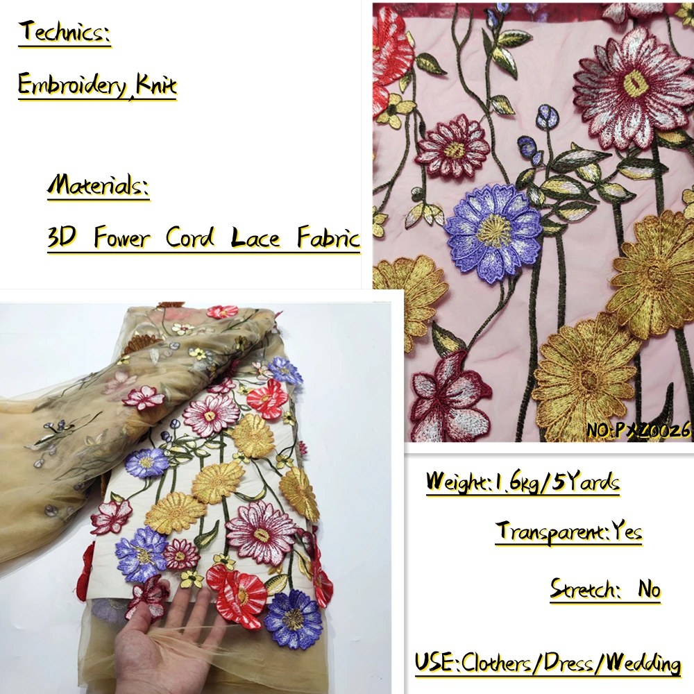 OEMG African Lace Fabric 2022 High Quality Mesh Embroidery Applique 3D Flower Tulle Nigerian Lace Fabric For Party Dress PXZ0026
OEMG African Lace Fabric 2022 High Quality Mesh Embroidery Applique 3D Flower Tulle Nigerian Lace Fabric For Party Dress PXZ0026
