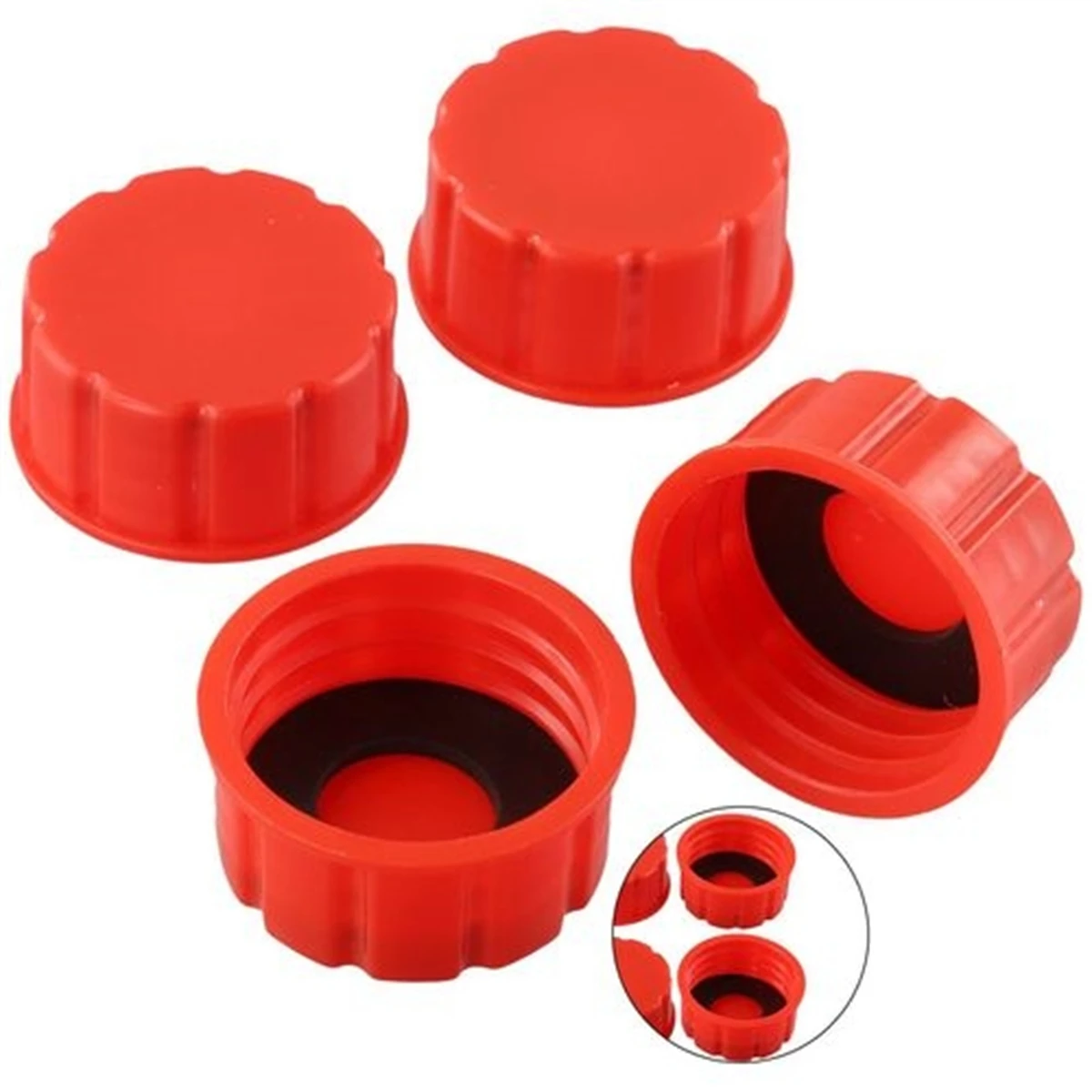 4x Replacement Gas Can Solid Base Cap Accessory Practical Coarse Thread Outdoor
4x Replacement Gas Can Solid Base Cap Accessory Practical Coarse Thread Outdoor