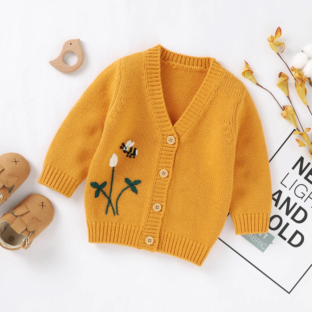 Baby Sweaters Cardigans Cute Floral Embroidery Jacket & Coat for Newborn Infant Kids Girl Knitwear Clothes Button Up Full Sleeve
Baby Sweaters Cardigans Cute Floral Embroidery Jacket & Coat for Newborn Infant Kids Girl Knitwear Clothes Button Up Full Sleeve