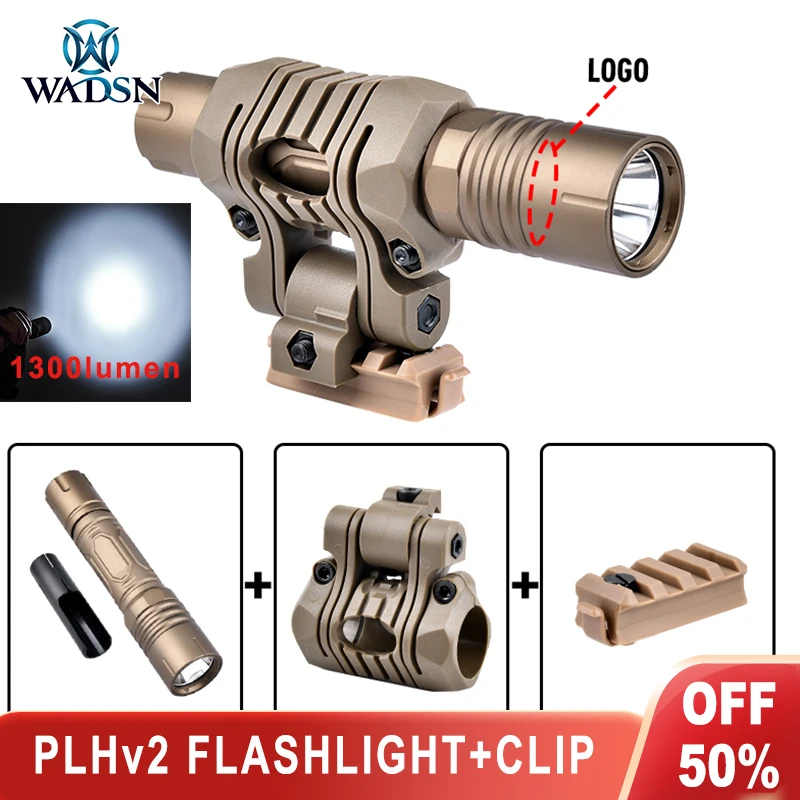 WADSN Metal Fast Helmet Scout Light Clip Modlit 1300lumen PLHv2 Hunting Weapon Light Tactical Flashlight Mount for Picatinny
WADSN Metal Fast Helmet Scout Light Clip Modlit 1300lumen PLHv2 Hunting Weapon Light Tactical Flashlight Mount for Picatinny