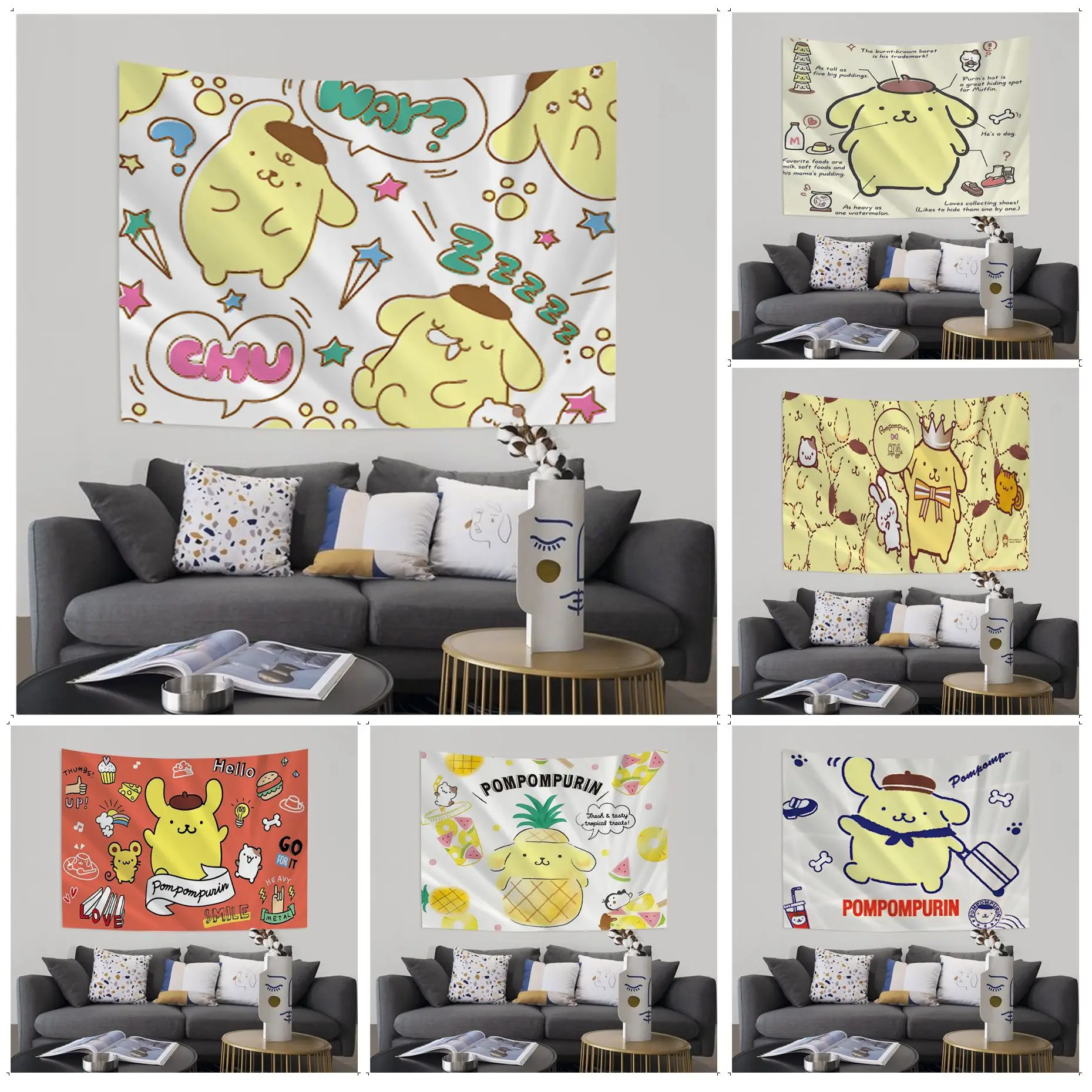 BANDAI, милый Pompompurin Dog гобелен с героями мультфильмов японский настенный гобелен, аниме искусство, домашний декор
BANDAI, милый Pompompurin Dog гобелен с героями мультфильмов японский настенный гобелен, аниме искусство, домашний декор