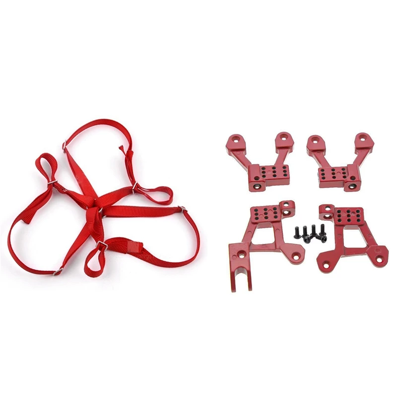 2 Set RC Car Part: 1 Set RC Crawler Spare Tire Wheel Anti-Slip Belt & 1 Set Front Rear Shock Damper Towers Mount Hoops
2 Set RC Car Part: 1 Set RC Crawler Spare Tire Wheel Anti-Slip Belt & 1 Set Front Rear Shock Damper Towers Mount Hoops