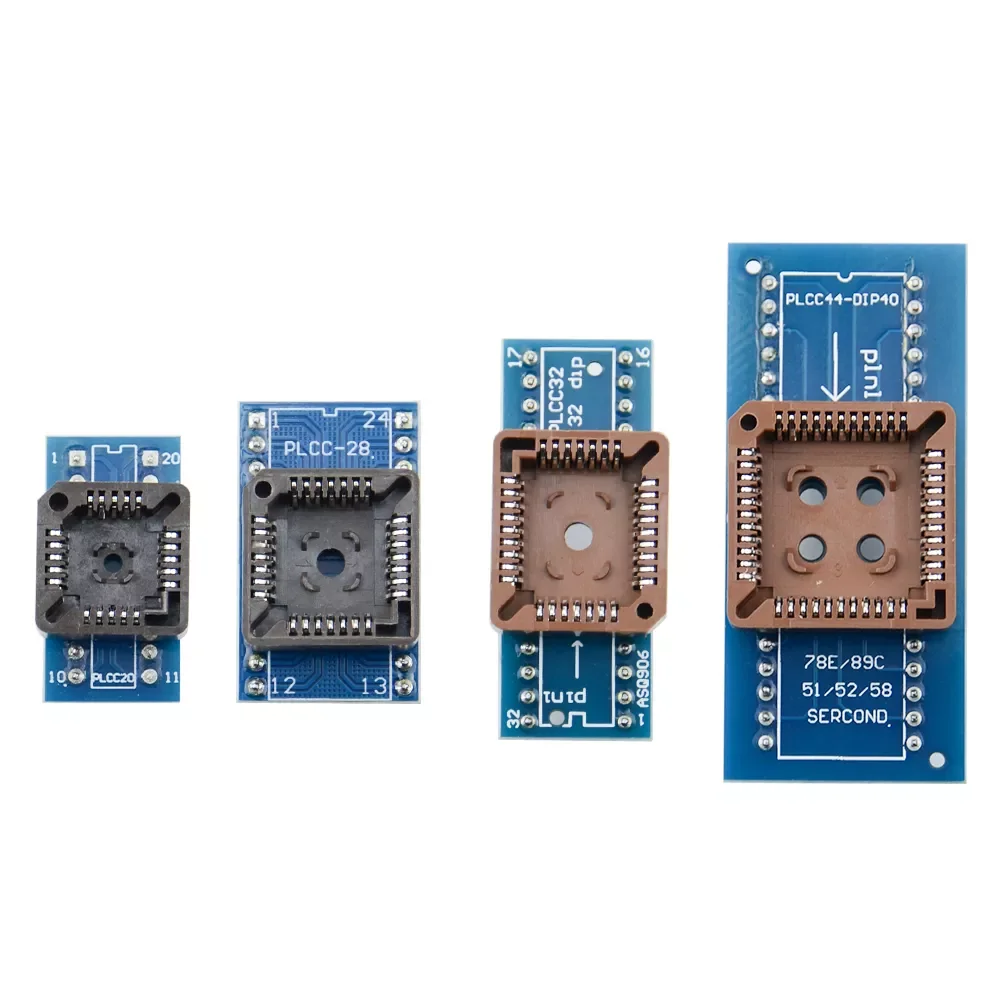 Original PLCC44 PLCC32 PLCC28 PLCC20 Adapter Socket+ PLCC Extractor For RT809H TL866II PLUS Programmer New Arrival
Original PLCC44 PLCC32 PLCC28 PLCC20 Adapter Socket+ PLCC Extractor For RT809H TL866II PLUS Programmer New Arrival
