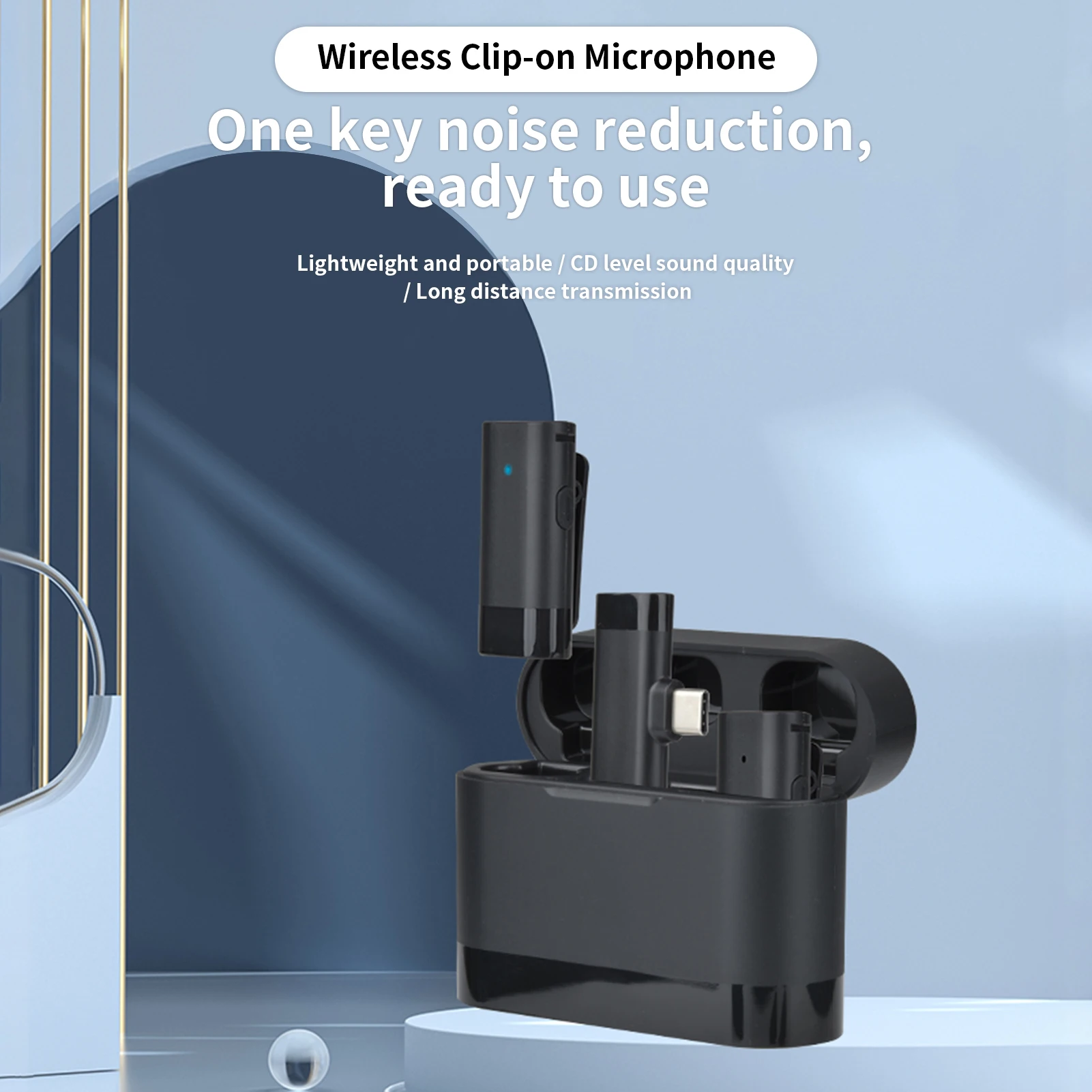 Wireless Lavalier Microphone Mobile Phone Rechargeable Microphone Long Battery Life Live Pickup Noise Reduction Smart Microphone
Wireless Lavalier Microphone Mobile Phone Rechargeable Microphone Long Battery Life Live Pickup Noise Reduction Smart Microphone