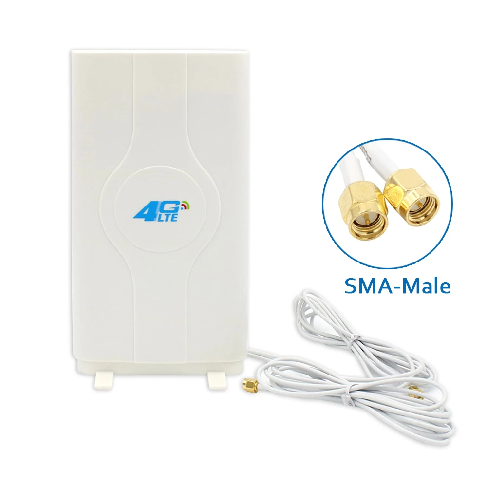KuWFi 4G LTE Антенна Мобильная внешняя антенна 2-SMA-male разъем бустер LTE mimo панельная антенна с кабелем 2 метра
KuWFi 4G LTE Антенна Мобильная внешняя антенна 2-SMA-male разъем бустер LTE mimo панельная антенна с кабелем 2 метра