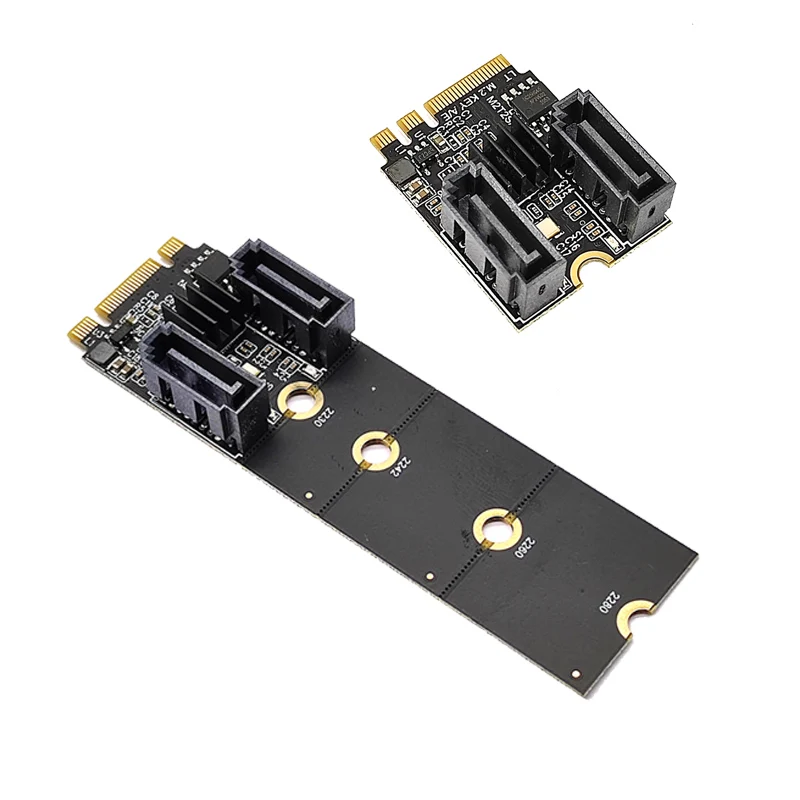 Free Driver M.2 for NGFF Key A+E PCI Express to SATA 3.0 Dual Ports Adapter Converter Card JMB582 6Gbps
Free Driver M.2 for NGFF Key A+E PCI Express to SATA 3.0 Dual Ports Adapter Converter Card JMB582 6Gbps