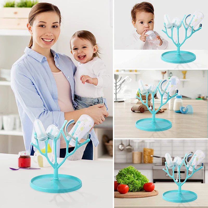 Multifunctional Infant Bottle Drying Rack Baby Bottle Rack Detachable Bottle Nipple Drain Rack Soild Color Safety Environmental
Multifunctional Infant Bottle Drying Rack Baby Bottle Rack Detachable Bottle Nipple Drain Rack Soild Color Safety Environmental