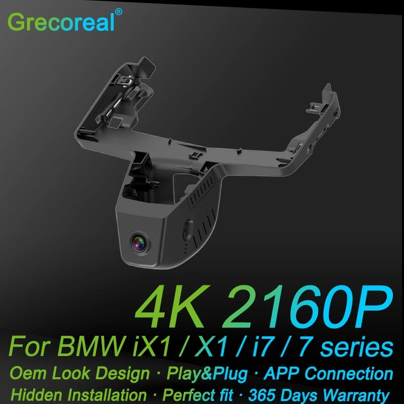 Grecoreal Front Rear Dash Camera Dual Car DVR 2K 4K Wifi Dashcam Plug Play Dash Cam for BMW X1 U11 U12 i7 7 Series G70 2022 2023
Grecoreal Front Rear Dash Camera Dual Car DVR 2K 4K Wifi Dashcam Plug Play Dash Cam for BMW X1 U11 U12 i7 7 Series G70 2022 2023