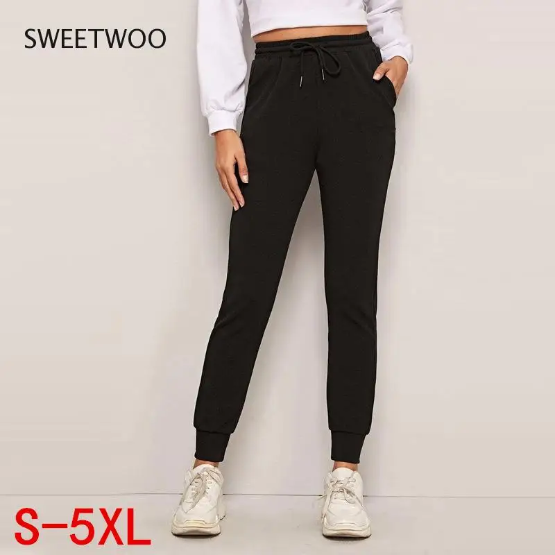 2022 Spring Autumn New Large Size Sport Casual Pants for Women Solid Color Simple Loose Trousers Female Lace up Pencil Pants
2022 Spring Autumn New Large Size Sport Casual Pants for Women Solid Color Simple Loose Trousers Female Lace up Pencil Pants