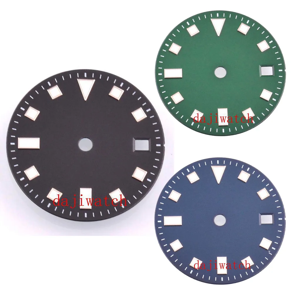 

28.5mm Luminous date window Sterile dial fit ETA 2824 2836 MIYOTA 8215 8205 821A Mingzhu DG2813 3804 ST1612 Automatic Movement