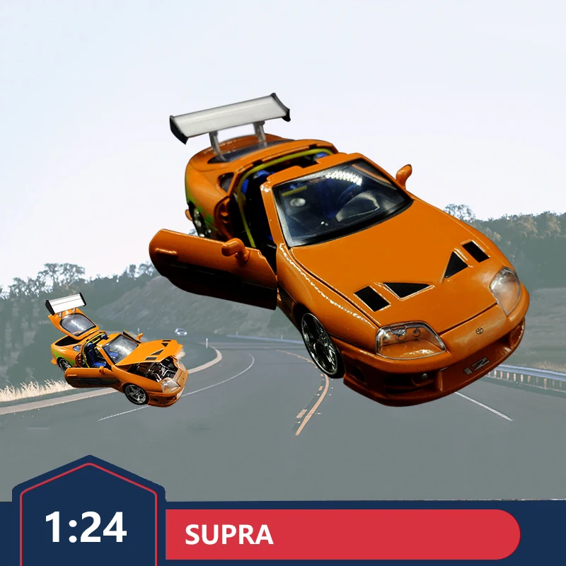 1:24 Toyota Bull Demon SUPRA спортивный автомобиль, модель автомобиля из металлического сплава, модель скоростного автомобиля Furious Jada
1:24 Toyota Bull Demon SUPRA спортивный автомобиль, модель автомобиля из металлического сплава, модель скоростного автомобиля Furious Jada