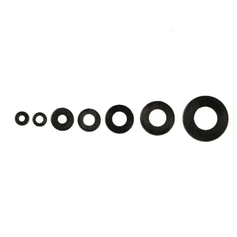 250 Black Nylon Rubber Flat Ring Plain Repair Washer Gasket Assortment Kit M2-M8 High Quality Repairing Durable
250 Black Nylon Rubber Flat Ring Plain Repair Washer Gasket Assortment Kit M2-M8 High Quality Repairing Durable