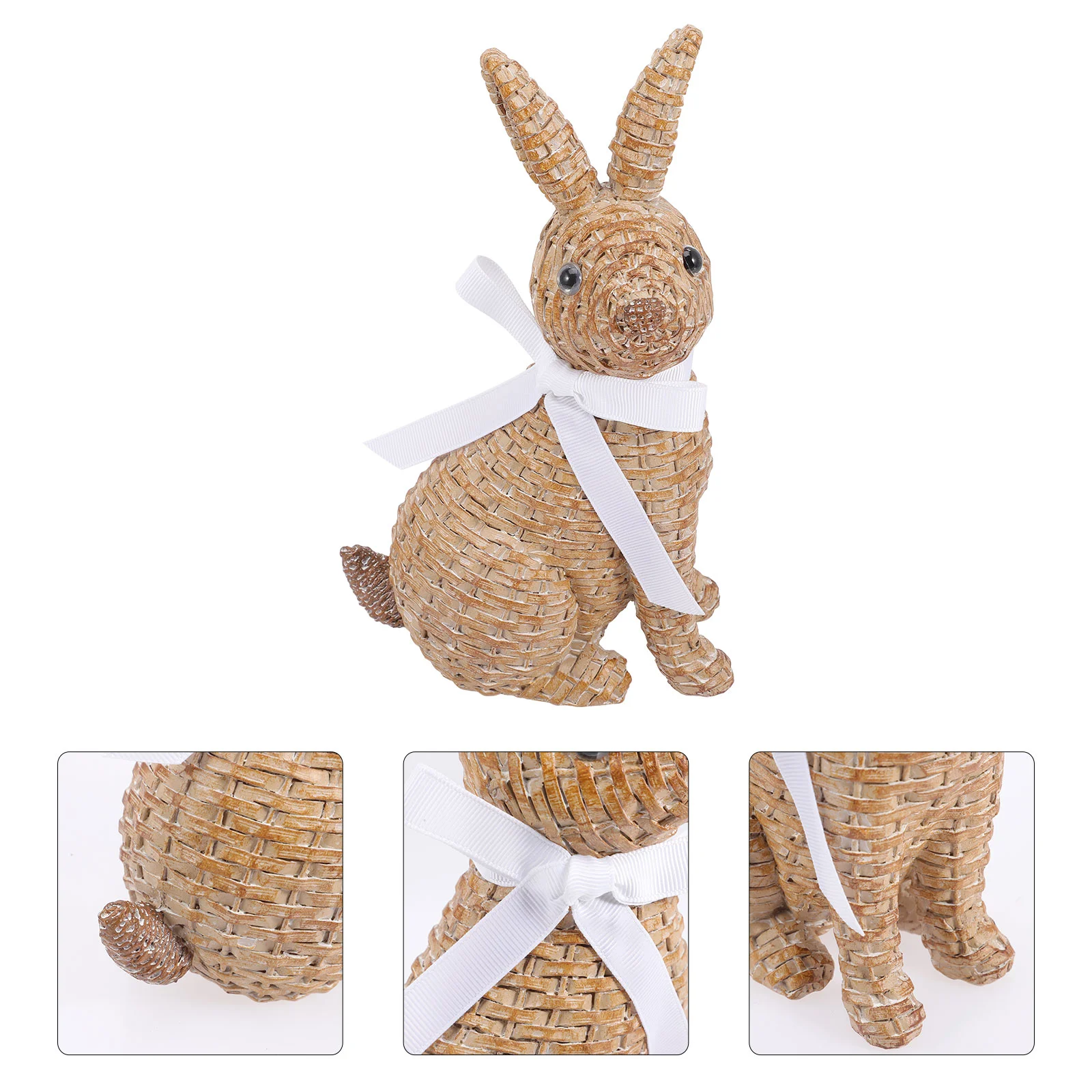 Rabbit Bunny Statue Easter Figurine Woven Decor Outdoor Ornaments Garden Animal Resin Decoration Sculpture Spring Sitting
Rabbit Bunny Statue Easter Figurine Woven Decor Outdoor Ornaments Garden Animal Resin Decoration Sculpture Spring Sitting