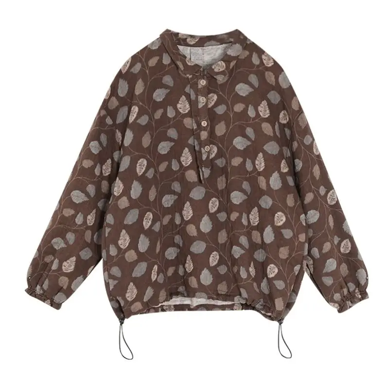 2022 Autumn Women's Shirt Casual Loose Fashion Big Size Cotton And Flax Free Shipping
2022 Autumn Women's Shirt Casual Loose Fashion Big Size Cotton And Flax Free Shipping