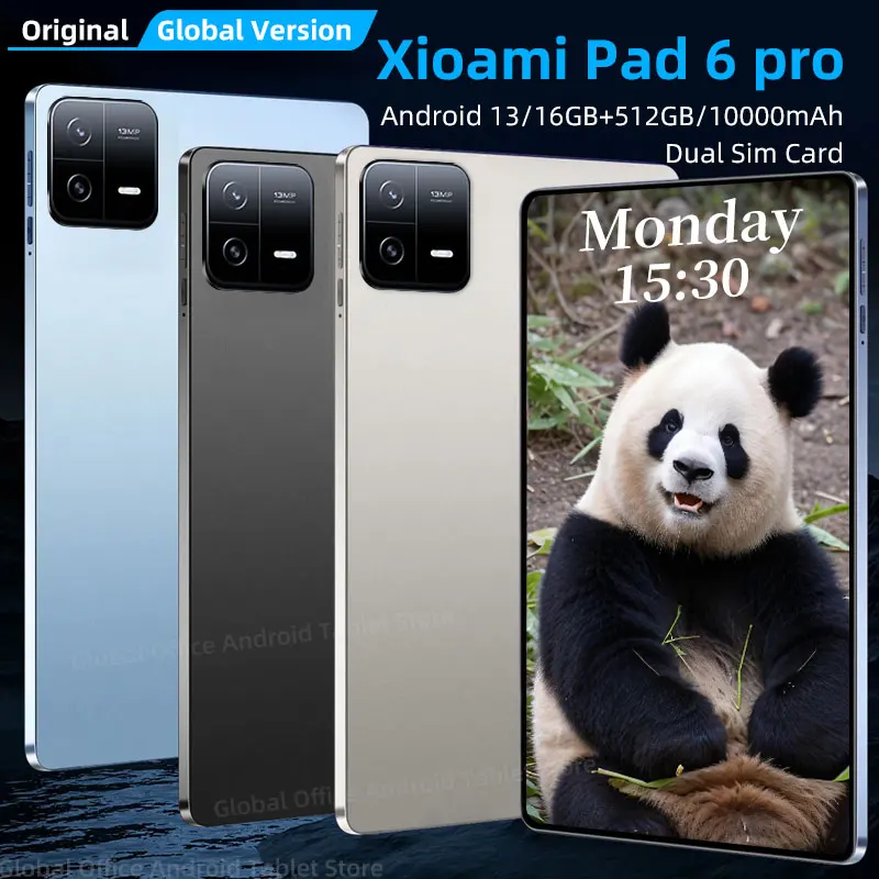 2024 Original Global Version Android Tablet PC Pad 6 Pro Snapdragon 888 CPU Dual SIM Card RAM 16GB+ROM 512GB 5G WIFI HD 4K MiTab
2024 Original Global Version Android Tablet PC Pad 6 Pro Snapdragon 888 CPU Dual SIM Card RAM 16GB+ROM 512GB 5G WIFI HD 4K MiTab