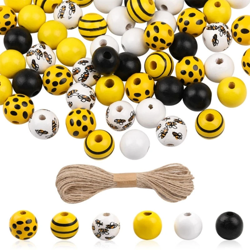240Pcs 16mm Colored Stripes Wood Beads Home Decor DIY Craft Farmhouse Beads Natural Round Beads Craft Beads with Rope
240Pcs 16mm Colored Stripes Wood Beads Home Decor DIY Craft Farmhouse Beads Natural Round Beads Craft Beads with Rope