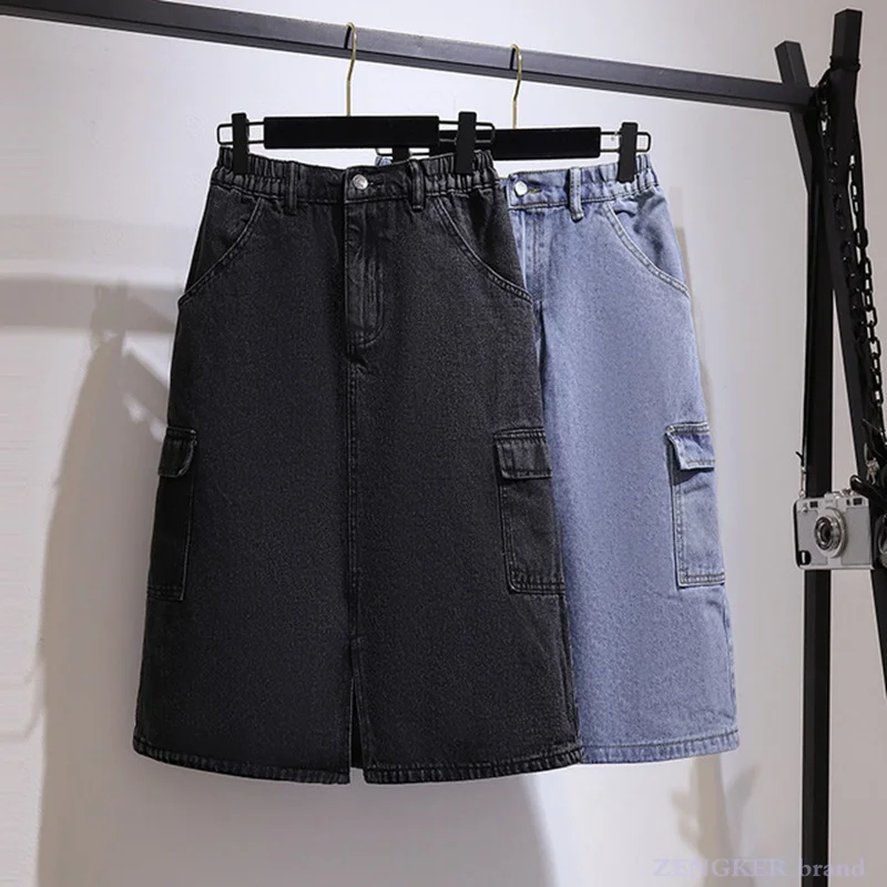 Big size high waist a-line package hip skirt mid-length split denim skirt summer new plus size women's clothing 6XL
Big size high waist a-line package hip skirt mid-length split denim skirt summer new plus size women's clothing 6XL