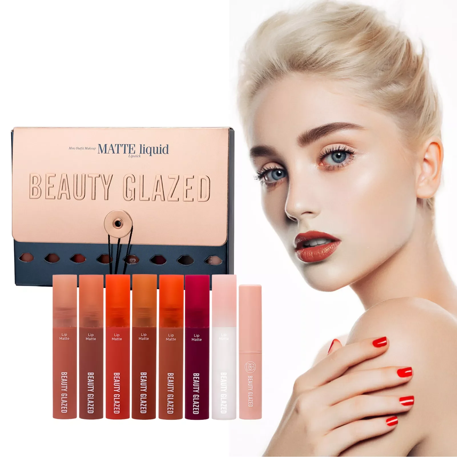 NEW2023 Liquid Lipstick Set 8pcs Lipstick Makeup Kit 8-Pack Lip Gloss Sets For Teenage Girls Moisturizing Women Makeup Accessori
NEW2023 Liquid Lipstick Set 8pcs Lipstick Makeup Kit 8-Pack Lip Gloss Sets For Teenage Girls Moisturizing Women Makeup Accessori