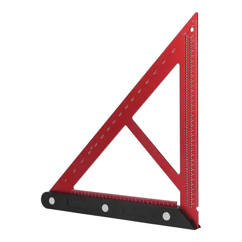 Woodworking Triangle Ruler Aluminum Alloy Carpenter Triangular Drawing Ruler Stable for Measuring for Marking
Woodworking Triangle Ruler Aluminum Alloy Carpenter Triangular Drawing Ruler Stable for Measuring for Marking