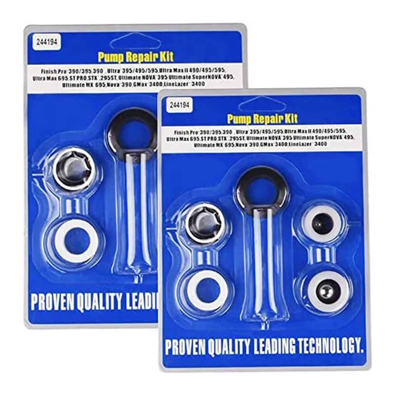 Replacement 244194 Aftermarket Pump Repair Packing Kit For Airless Paint Sprayer 390 395 490 495 595 3400 Compatible (2 Pack)
Replacement 244194 Aftermarket Pump Repair Packing Kit For Airless Paint Sprayer 390 395 490 495 595 3400 Compatible (2 Pack)