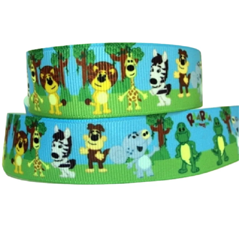 50yards Cute Animal Printed Grosgrain Ribbon FOE Elastic Webbing DIY Hairbows Party Decoration Crafts Gift Box Wrapping
50yards Cute Animal Printed Grosgrain Ribbon FOE Elastic Webbing DIY Hairbows Party Decoration Crafts Gift Box Wrapping