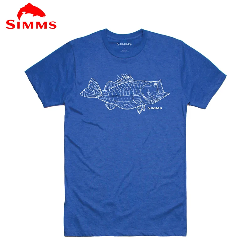 

SIMMS Fishing Shirts Short-sleeve Summer Anti-UV Quick Dry Fishing Clothing Outdoor Sports Running Tops Wear Camisa De Pesca