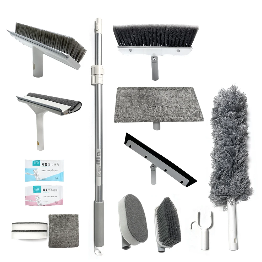 FUTUKNIGHT Stainless Steel Aluminum Alloy One-bar Combination Kit Mop Broom Window Dust Collector Floor Corner Brush FUT036
FUTUKNIGHT Stainless Steel Aluminum Alloy One-bar Combination Kit Mop Broom Window Dust Collector Floor Corner Brush FUT036