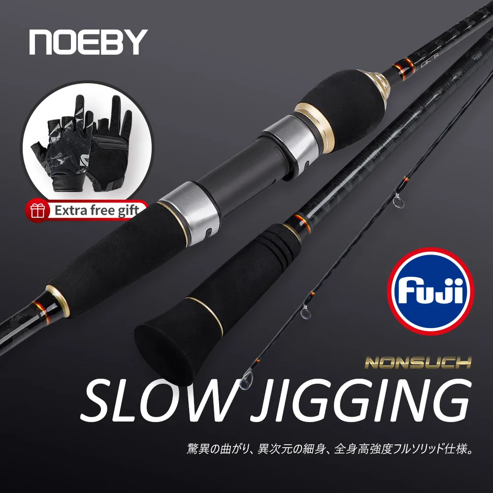 Noeby Slow Jigging Rod 1.83m 1.96m Spinning Casting Jigging Rod Fuji Guide Reel Seat M ML Carbon Slatwater Sea Fishing Rods
Noeby Slow Jigging Rod 1.83m 1.96m Spinning Casting Jigging Rod Fuji Guide Reel Seat M ML Carbon Slatwater Sea Fishing Rods