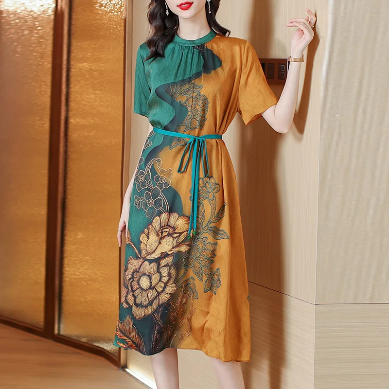 Vintage Summer Dress Women 2022 Floral Tunics Mulberry Silk Mini Elegant Korean Fashion Midi Playa Vestidos De Mujer Casual
Vintage Summer Dress Women 2022 Floral Tunics Mulberry Silk Mini Elegant Korean Fashion Midi Playa Vestidos De Mujer Casual