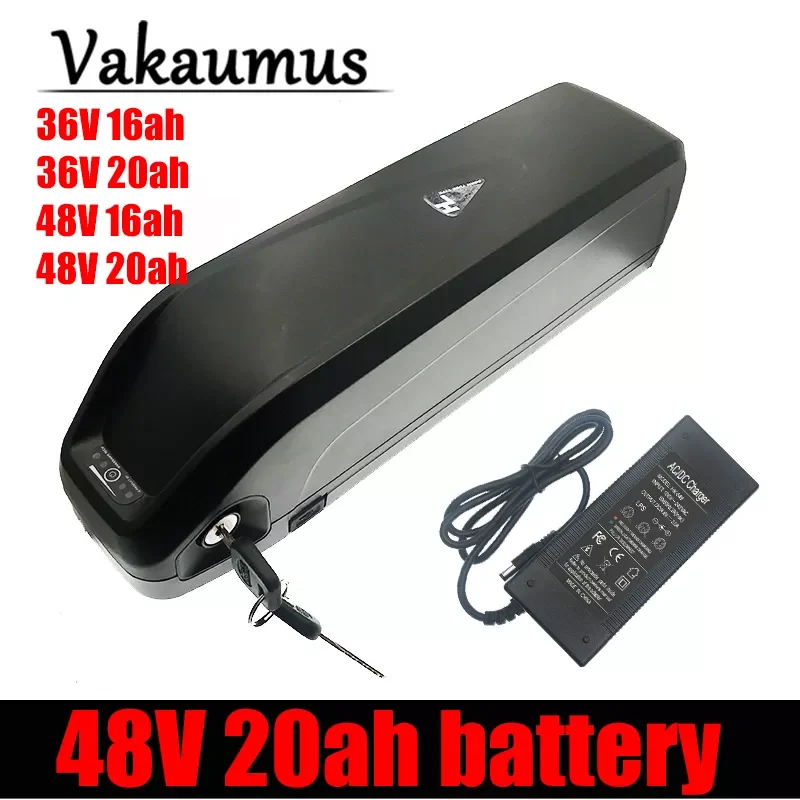 Vakaumus 48V20AH Electric Bicycle Lithium Battery 13S Hailong Shell For Scooter Motor Less Than 750W With 25A BMS And 2A Charger
Vakaumus 48V20AH Electric Bicycle Lithium Battery 13S Hailong Shell For Scooter Motor Less Than 750W With 25A BMS And 2A Charger
