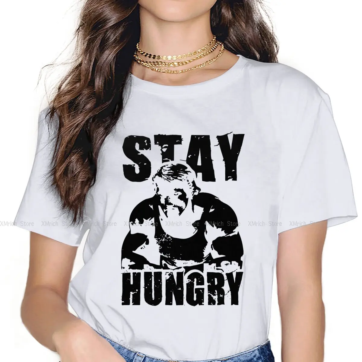 Stay Hungry BLACK Women Tshirts Arnold Schwarzenegger Mr Universe Bodybuilding Grunge Vintage Female Clothing Large Graphic
Stay Hungry BLACK Women Tshirts Arnold Schwarzenegger Mr Universe Bodybuilding Grunge Vintage Female Clothing Large Graphic
