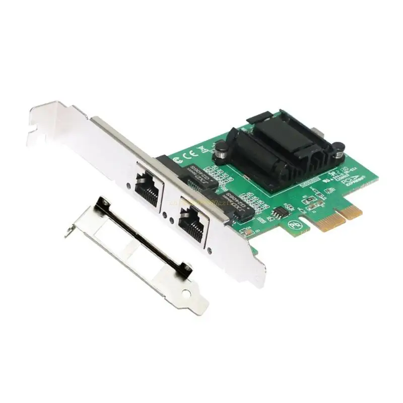 

DualPort Server 2x RJ45 Port Lan Adapter Card 10/100/1000M Ethernet Card 63HD