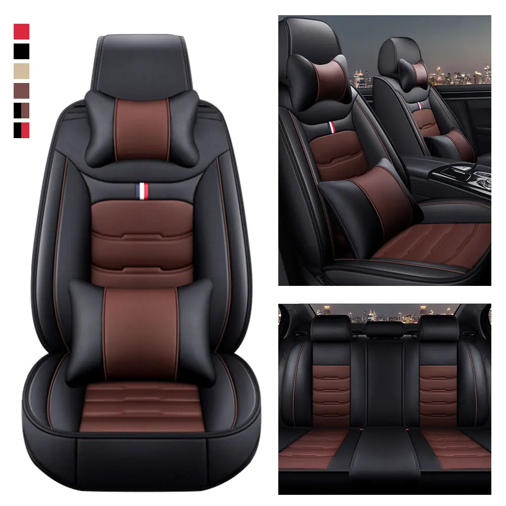 

Car Seat Covers For RENAULT Espace 3 Grand Scenic VEL SATIS ARKANA Fluence Fluence Full Coverage Leatherette Seat Cover 5 seat