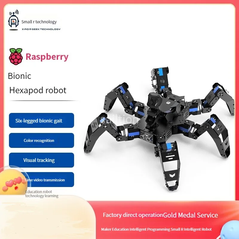 Raspberry pie programmable hexapod bionic spider robot of artificial intelligence visual Python small R science and technology
Raspberry pie programmable hexapod bionic spider robot of artificial intelligence visual Python small R science and technology