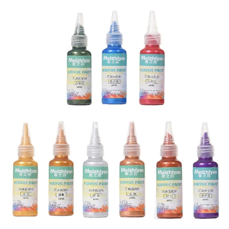 Gold 60/100ml Acrylic Pearlescent Pigment 14-color Metal Fluid Painting DIY Model Coloring Waterproof Liquid Needle Bottle
Gold 60/100ml Acrylic Pearlescent Pigment 14-color Metal Fluid Painting DIY Model Coloring Waterproof Liquid Needle Bottle