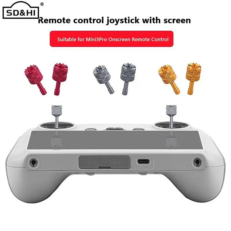 2Pcs Joystick for Mini 3 Pro Replacement Remote Controller Sticks RC Screen Aluminum Alloy Thumb Rocker Drone Accessories
2Pcs Joystick for Mini 3 Pro Replacement Remote Controller Sticks RC Screen Aluminum Alloy Thumb Rocker Drone Accessories